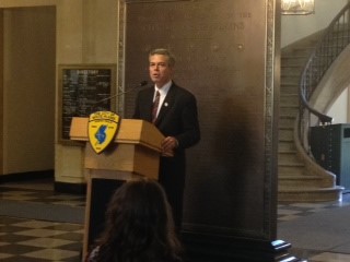 art show press conference photo Mayor Roach